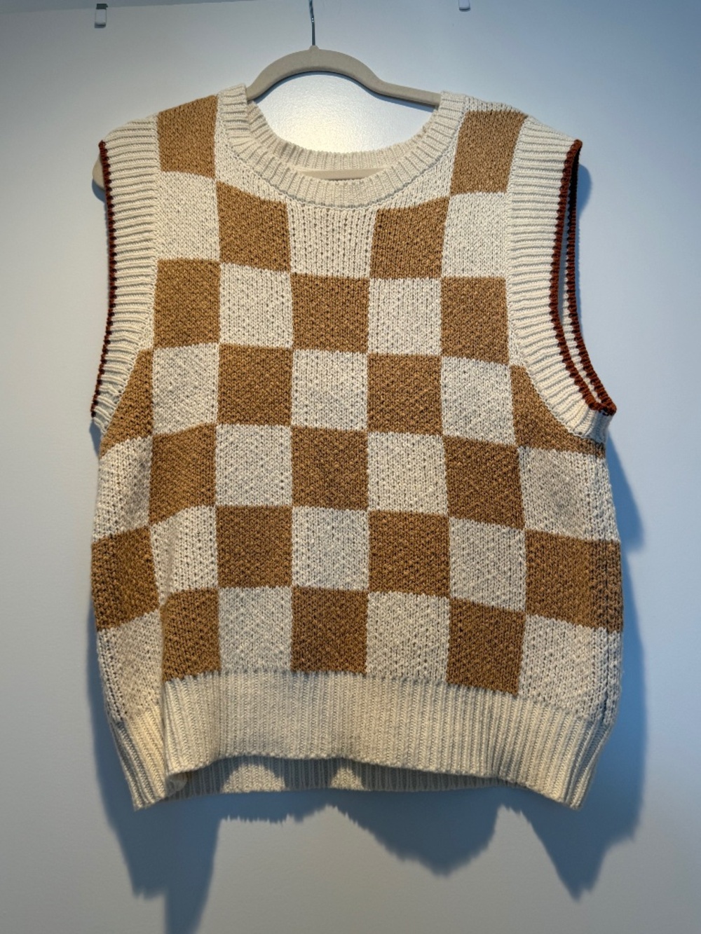 Maeve Anthropologie Checkered Vest Size XS
